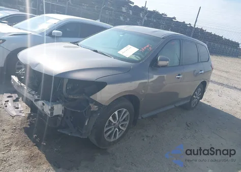 2014 Nissan Pathfinder S из США, поврежденный, VIN 5N1AR2MN2EC619650